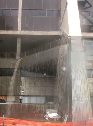 Hensill Hall Flood Cascade