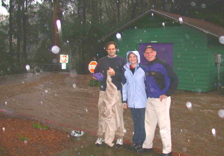 (L to R) Mark Cippota, Elizabeth Frieberg and John Monteverdi Weathering The Elements